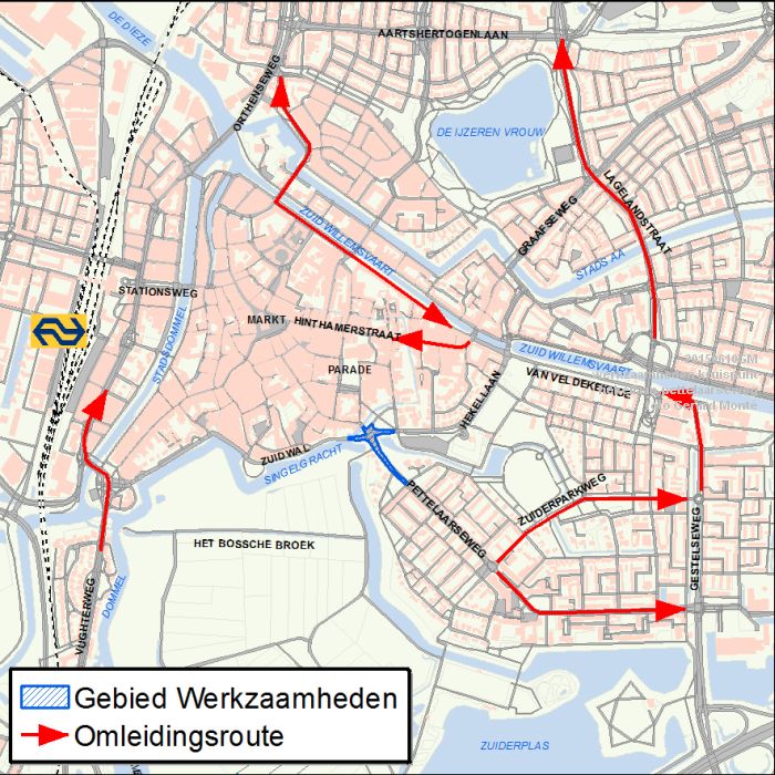 Omleidingsroutes_afsluiting_kruispunt_Hekellaan-Pettelaarseweg- werkzaamheden kruispunt hekellaan-pettelaarseweg - 10juni2015 - foto GerardMontE web