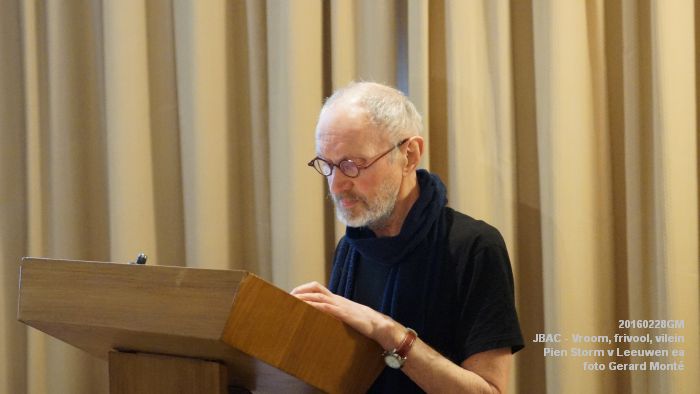 DSC07992- boekpresentatie Vroom frivool vilein door Pien Storm van Leeuwen ea JBAC.- 28feb2016 - foto GerardMontE web