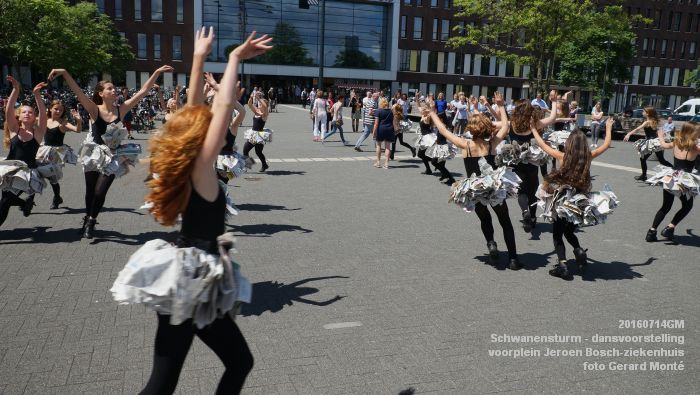 DSC06166- Schwanensturm - dansvoorstelling op het voorplein van het Jeroen Bosch-ziekenhuis - 14juli2016 - foto GerardMontE web
