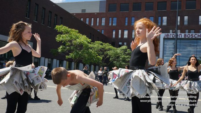 DSC06207- Schwanensturm - dansvoorstelling op het voorplein van het Jeroen Bosch-ziekenhuis - 14juli2016 - foto GerardMontE web
