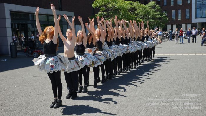 DSC06223- Schwanensturm - dansvoorstelling op het voorplein van het Jeroen Bosch-ziekenhuis - 14juli2016 - foto GerardMontE web