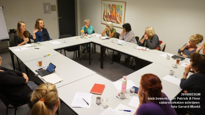 DSC05254- bieb bovenkamer workshop cabaretteksten schrijven Patrick en Floor - 23september2016 -  foto GerardMontE web