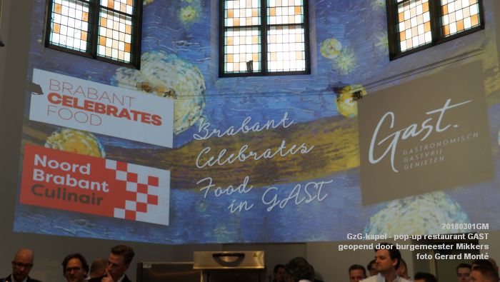 DSC05217- GzG-kapel - pop-up restaurant GAST officieel geopend door burgemeester Mikkers - 1mrt2018 - foto GerardMontE web