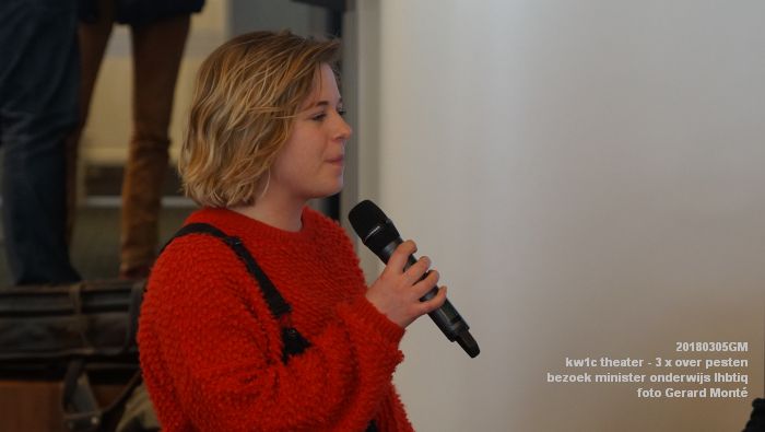 DSC08601- kw1c Koningszaal Theateropleding - 3 x over pesten - bezoek minister onderwijs - 5mrt2018 - foto GerardMontE web