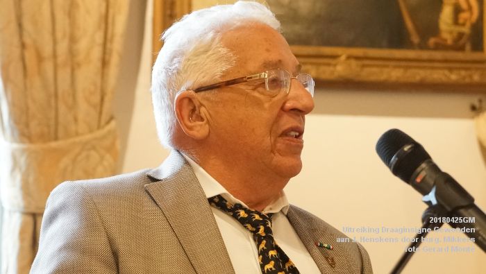 DSC04814- Uitreiking Draaginsigne Gewonden aan dhr. J. Henskens door burgemeester Mikkers - 25april2018 - foto GerardMontE web