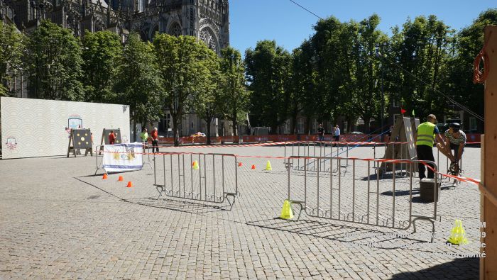 DSC01228 -Onthulling symbool WK Archery 2019 - Start van het NK handboogschieten op de Parade - 1juli2018 -  foto GerardMontE web
