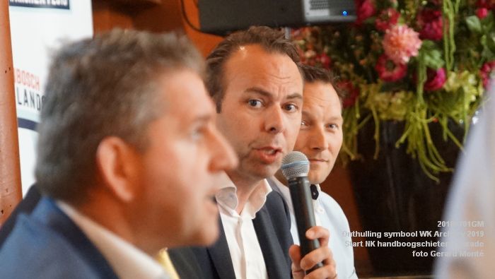 DSC01250 -Onthulling symbool WK Archery 2019 - Start van het NK handboogschieten op de Parade - 1juli2018 -  foto GerardMontE web