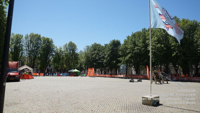 DSC01421 -Onthulling symbool WK Archery 2019 - Start van het NK handboogschieten op de Parade - 1juli2018 -  foto GerardMontE web