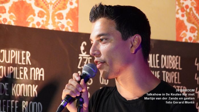 DSC01381- Talkshow in De Keulse Kar met Martijn van der Zande en gasten - 3aug2018 -  foto GerardMontE web
