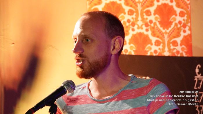 eDSC01453- Talkshow in De Keulse Kar met Martijn van der Zande en gasten 2 - 4aug2018 -  foto GerardMontE web