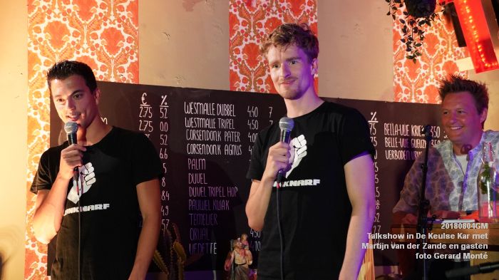 eDSC01491- Talkshow in De Keulse Kar met Martijn van der Zande en gasten 2 - 4aug2018 -  foto GerardMontE web