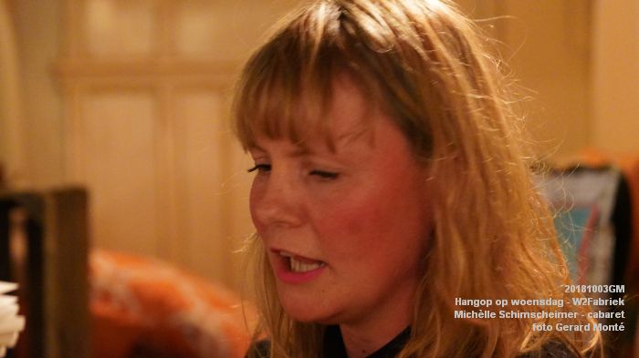 fDSC05640- Hangop op woensdag -  Michelle Schimscheimer - WillemTweeFabriek - 3okt2018 -  foto GerardMontE web