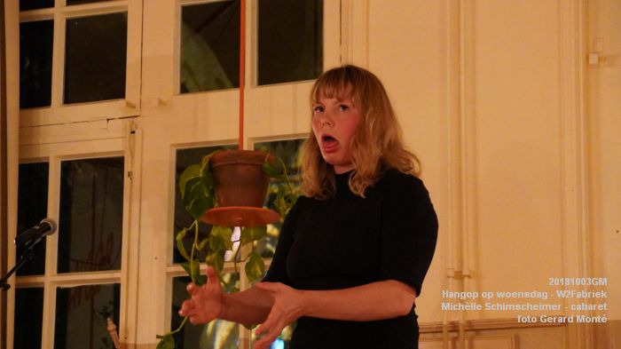 fDSC05644- Hangop op woensdag -  Michelle Schimscheimer - WillemTweeFabriek - 3okt2018 -  foto GerardMontE web
