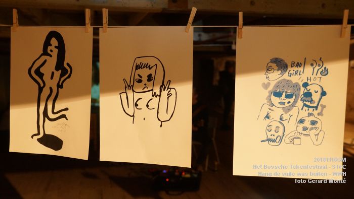 DSC03214- Het Bossche Tekenfestival - Hang de vuile was buiten - Werkwarenhuis - div locaties - 16nov2018 -  foto GerardMontE web