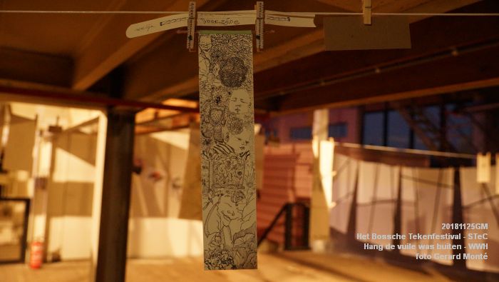 DSC03245-GDSC04171- Het Bossche Tekenfestival - Hang de vuile was buiten - Werkwarenhuis - stok - 25nov2018 -  foto GerardMontE web