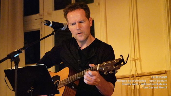 aDSC07676 - Hangop op woensdag -  open podium - WillemTweeFabriek - Dennis Wels - 30jan2019 -  foto GerardMontE web