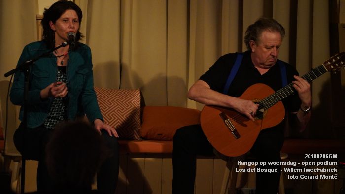 bDSC08877- Hangop op woensdag -  open podium - WillemTweeFabriek - Duo Los del Bosque - 6febr2019 -  foto GerardMontE web