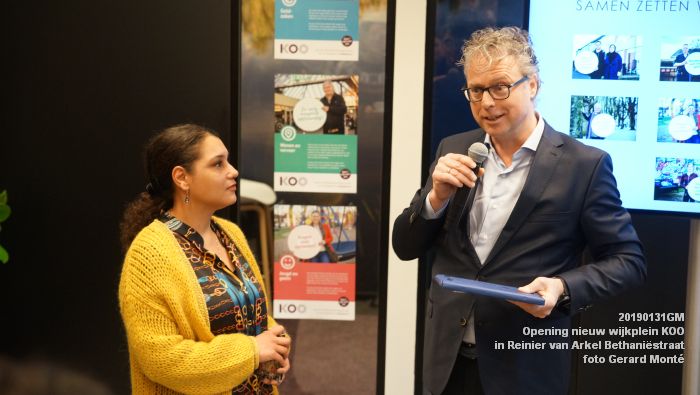 DSC03369 - Opening nieuw wijkplein KOO - in Reinier van Arkel Bethaniestraatt - 30jan2019 -  foto GerardMontE web