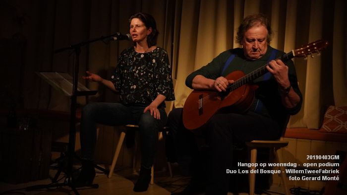 gDSC00467- Hangop op woensdag -  open podium - WillemTweeFabriek - Duo Los del Bosque - 3apr2019 -  foto GerardMontE web