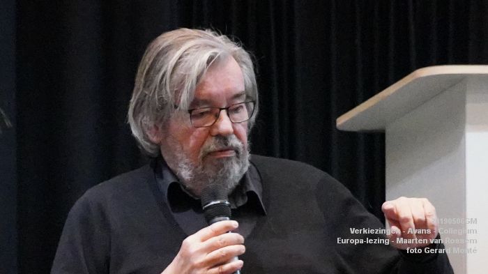 DSC03268- Verkiezingen - Europa-lezing met Maarten van Rossem - Avans - 6mei2019 -  foto GerardMontE web
