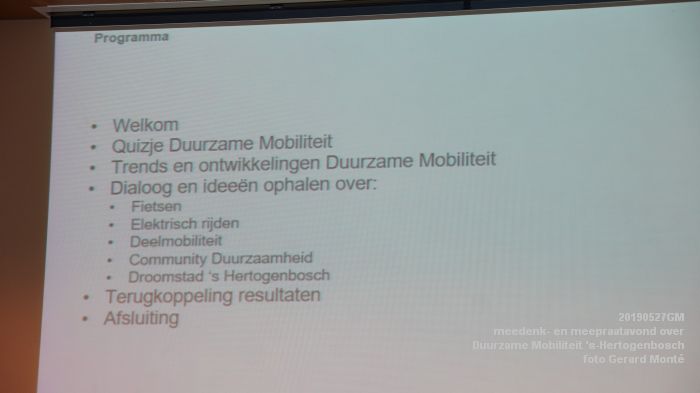 eDSC05734- avond Duurzame Mobiliteit s-Hertogenbosch - 27mei2019 -  foto GerardMontE web