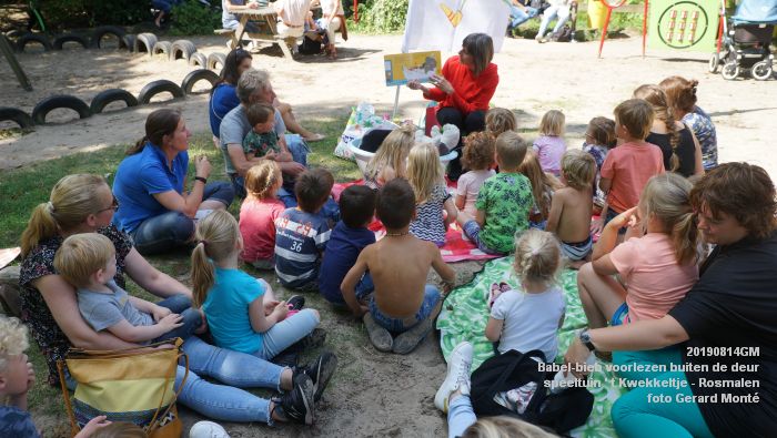 FDSC05420- Babel-bieb voorlezen buiten de deur - t Kwekkeltje Rosmalen  - 14aug2019 - foto GerardMontE web