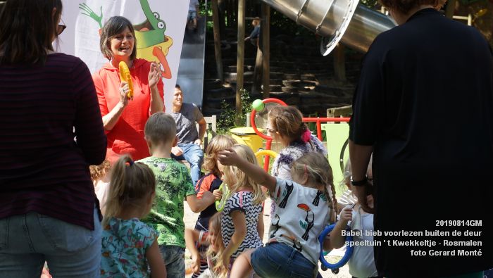 FDSC05443- Babel-bieb voorlezen buiten de deur - t Kwekkeltje Rosmalen  - 14aug2019 - foto GerardMontE web