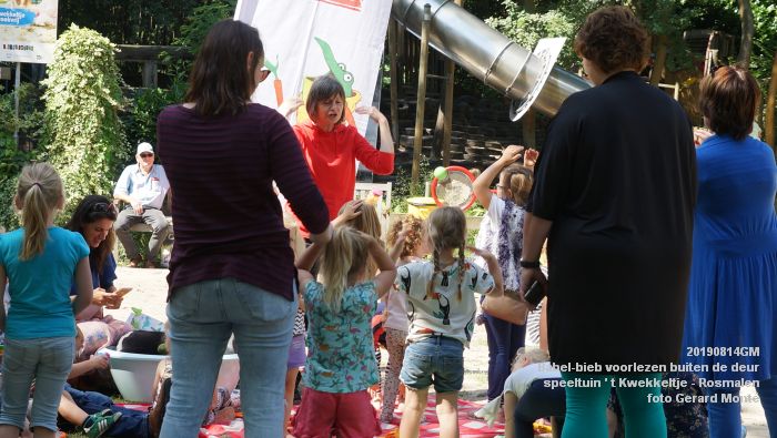 FDSC05444- Babel-bieb voorlezen buiten de deur - t Kwekkeltje Rosmalen  - 14aug2019 - foto GerardMontE web