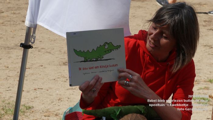 FDSC05445- Babel-bieb voorlezen buiten de deur - t Kwekkeltje Rosmalen  - 14aug2019 - foto GerardMontE web