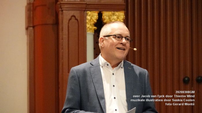 DSC06700- W2Toonzaal - lezing over Jacob van Eyck door Thiemo Wind - muzikale illustraties door Saskia Coolen - 8mrt2020 - foto GerardMontE web
