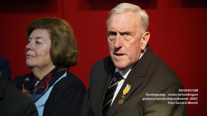 DSC03162- Koningsdag - koninklijke onderscheidingen -gedecoreerdenbijeenkomst JBAC - 27apr2023  - foto Gerard MontE web