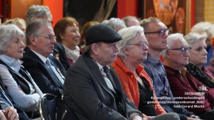 DSC03196- Koningsdag - koninklijke onderscheidingen -gedecoreerdenbijeenkomst JBAC - 27apr2023  - foto Gerard MontE web