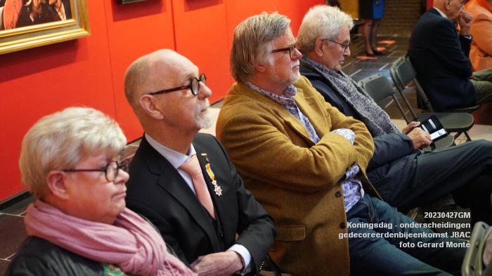 DSC03198- Koningsdag - koninklijke onderscheidingen -gedecoreerdenbijeenkomst JBAC - 27apr2023  - foto Gerard MontE web