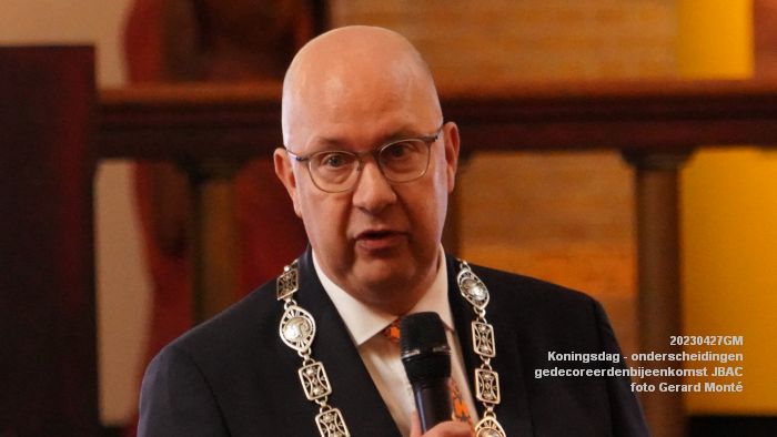 DSC03207- Koningsdag - koninklijke onderscheidingen -gedecoreerdenbijeenkomst JBAC - 27apr2023  - foto Gerard MontE web