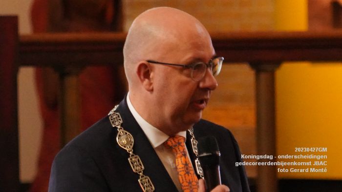 DSC03209- Koningsdag - koninklijke onderscheidingen -gedecoreerdenbijeenkomst JBAC - 27apr2023  - foto Gerard MontE web