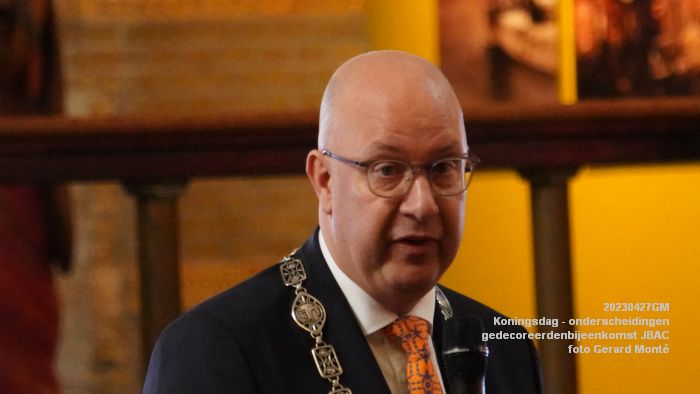 DSC03210- Koningsdag - koninklijke onderscheidingen -gedecoreerdenbijeenkomst JBAC - 27apr2023  - foto Gerard MontE web