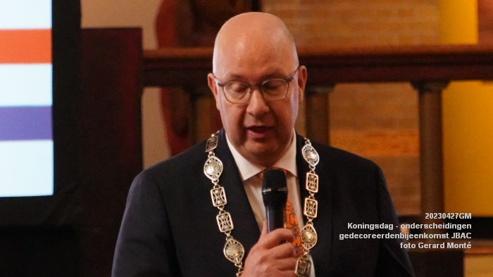 DSC03211- Koningsdag - koninklijke onderscheidingen -gedecoreerdenbijeenkomst JBAC - 27apr2023  - foto Gerard MontE web