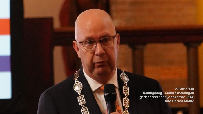 DSC03215- Koningsdag - koninklijke onderscheidingen -gedecoreerdenbijeenkomst JBAC - 27apr2023  - foto Gerard MontE web