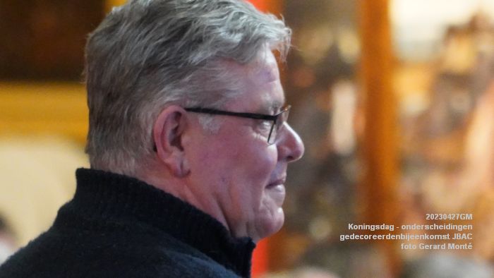 DSC03230- Koningsdag - koninklijke onderscheidingen -gedecoreerdenbijeenkomst JBAC - 27apr2023  - foto Gerard MontE web
