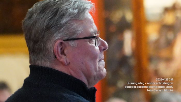 DSC03231- Koningsdag - koninklijke onderscheidingen -gedecoreerdenbijeenkomst JBAC - 27apr2023  - foto Gerard MontE web