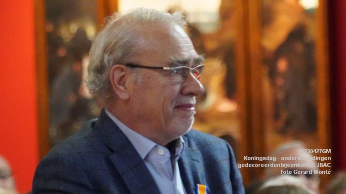 DSC03232- Koningsdag - koninklijke onderscheidingen -gedecoreerdenbijeenkomst JBAC - 27apr2023  - foto Gerard MontE web