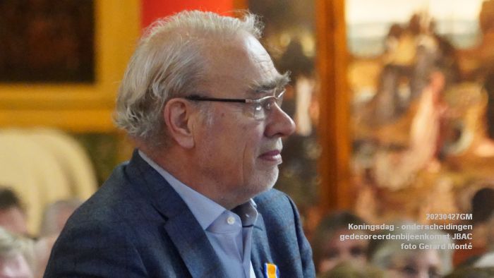 DSC03234- Koningsdag - koninklijke onderscheidingen -gedecoreerdenbijeenkomst JBAC - 27apr2023  - foto Gerard MontE web