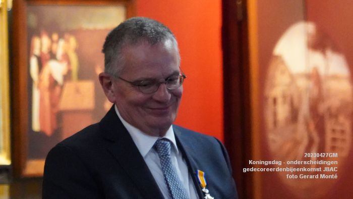 DSC03236- Koningsdag - koninklijke onderscheidingen -gedecoreerdenbijeenkomst JBAC - 27apr2023  - foto Gerard MontE web