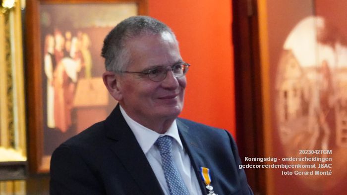 DSC03237- Koningsdag - koninklijke onderscheidingen -gedecoreerdenbijeenkomst JBAC - 27apr2023  - foto Gerard MontE web
