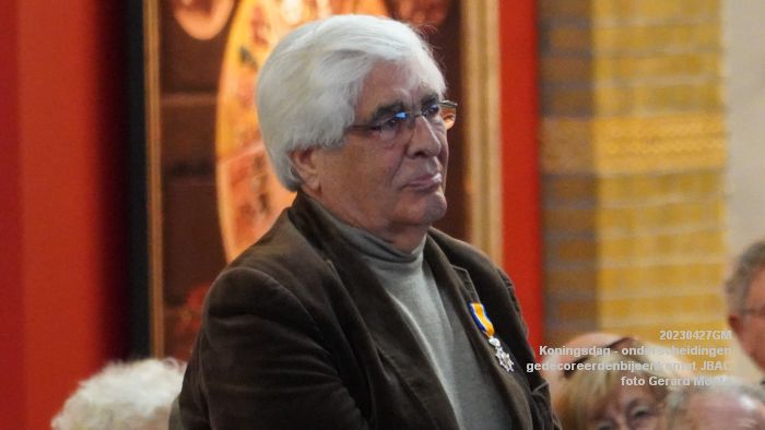 DSC03269- Koningsdag - koninklijke onderscheidingen -gedecoreerdenbijeenkomst JBAC - 27apr2023  - foto Gerard MontE web