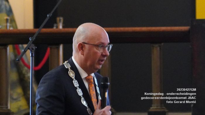 DSC03275- Koningsdag - koninklijke onderscheidingen -gedecoreerdenbijeenkomst JBAC - 27apr2023  - foto Gerard MontE web