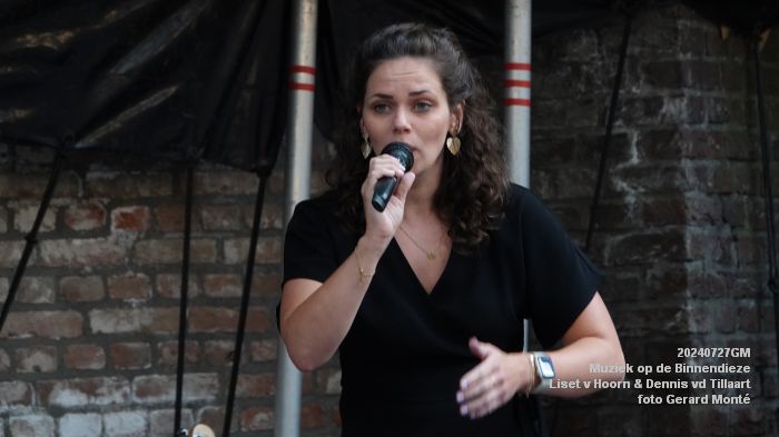 DSC05161- Muziek op de Binnendieze - Liset van Hoorn - Dennis van de Tillaart - 27juli2024 -  foto GerardMontE web