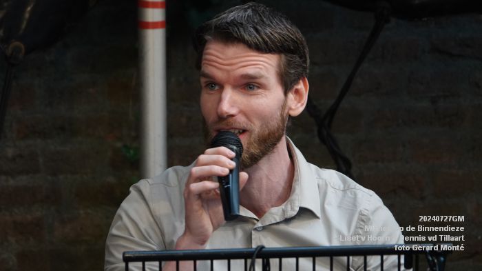 DSC05178- Muziek op de Binnendieze - Liset van Hoorn - Dennis van de Tillaart - 27juli2024 -  foto GerardMontE web