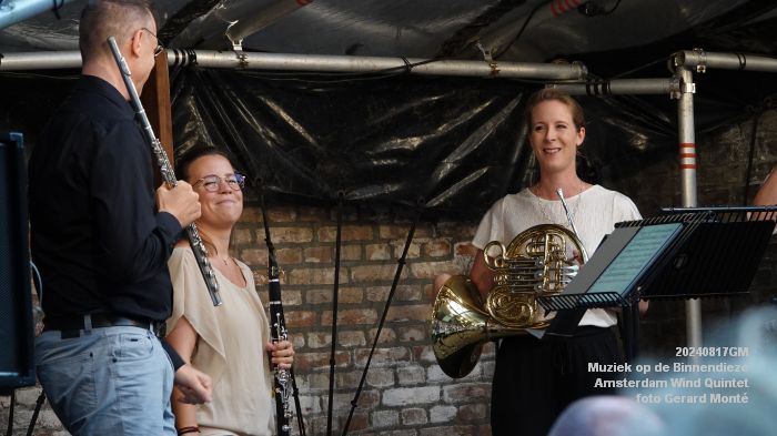 DSC06506- Muziek op de Binnendieze - Amsterdam Wind Quintet - 17aug2024 -  foto GerardMontE