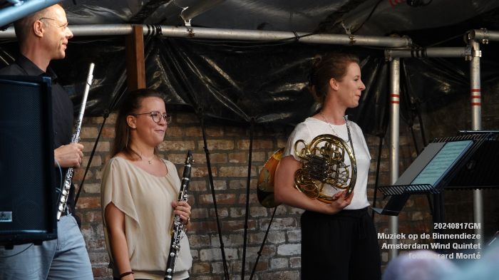 DSC06507- Muziek op de Binnendieze - Amsterdam Wind Quintet - 17aug2024 -  foto GerardMontE